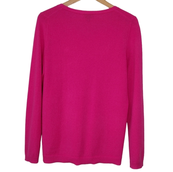 Talbots Pure Cashmere Pullover Long Sleeves V-Neck Sweater Size M - Picture 2 of 13